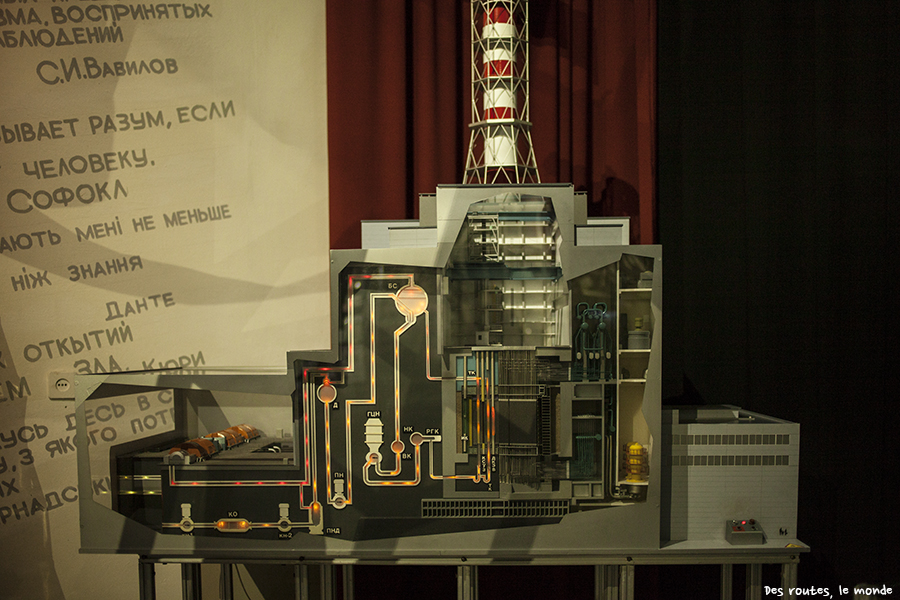 La maquette du réacteur n°4